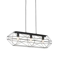 Industrielle Hängelampe schwarz 3-flammig - Karkasse