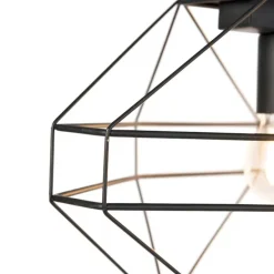 Industrielle Hängelampe schwarz 3-flammig - Karkasse