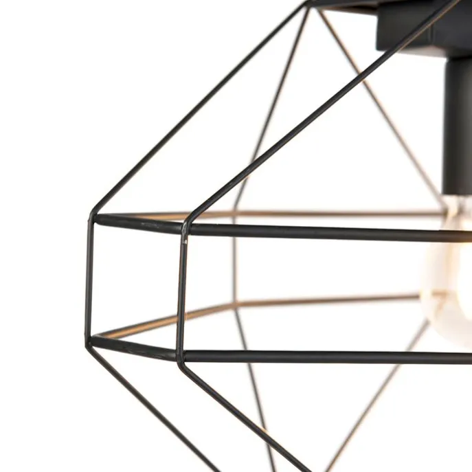 Industrielle Hängelampe schwarz 3-flammig - Karkasse