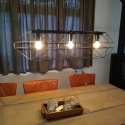 Industrielle Hängelampe schwarz 3-flammig - Karkasse