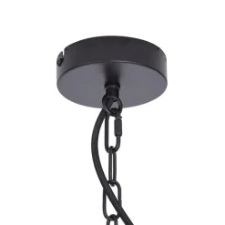 Industrielle Hängelampe schwarz mit Glas - Cabin