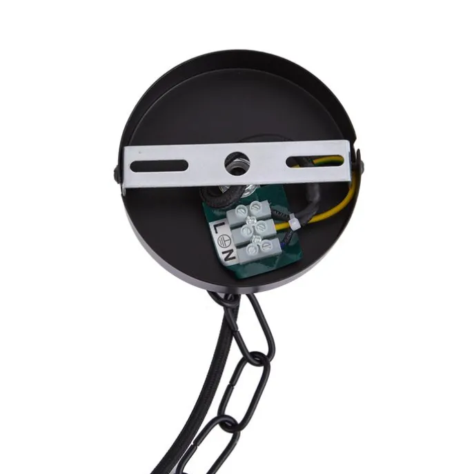 Industrielle Hängelampe schwarz mit Glas - Cabin