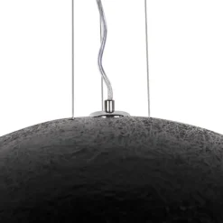 Industrielle Hängelampe schwarz mit Gold 70 cm - Magna