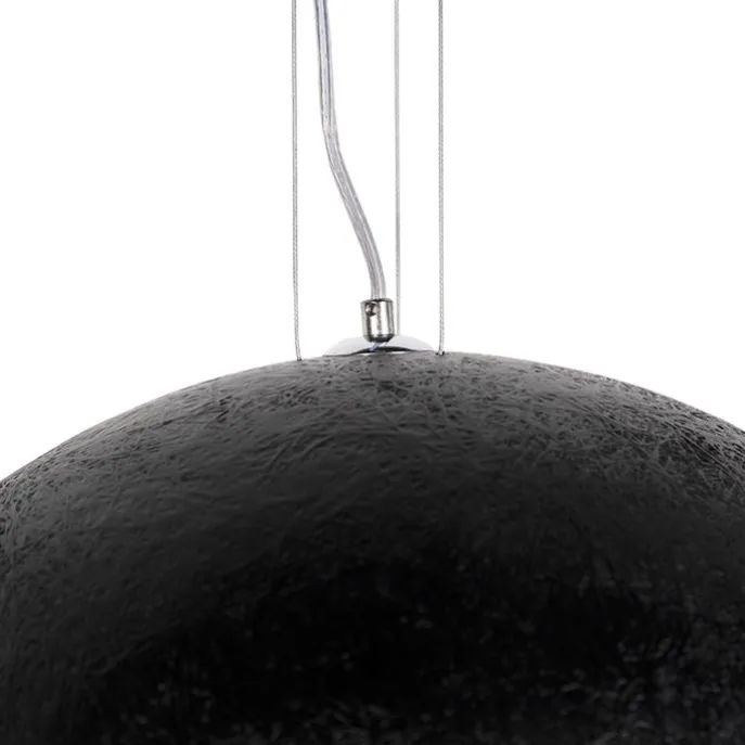 Industrielle Hängelampe schwarz mit Gold 50 cm - Magna