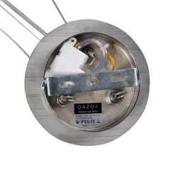 Industrielle Hängelampe schwarz mit Gold 50 cm - Magna