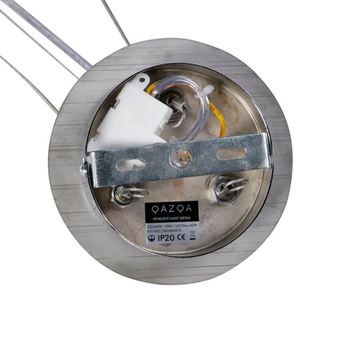 Industrielle Hängelampe schwarz mit Gold 50 cm - Magna