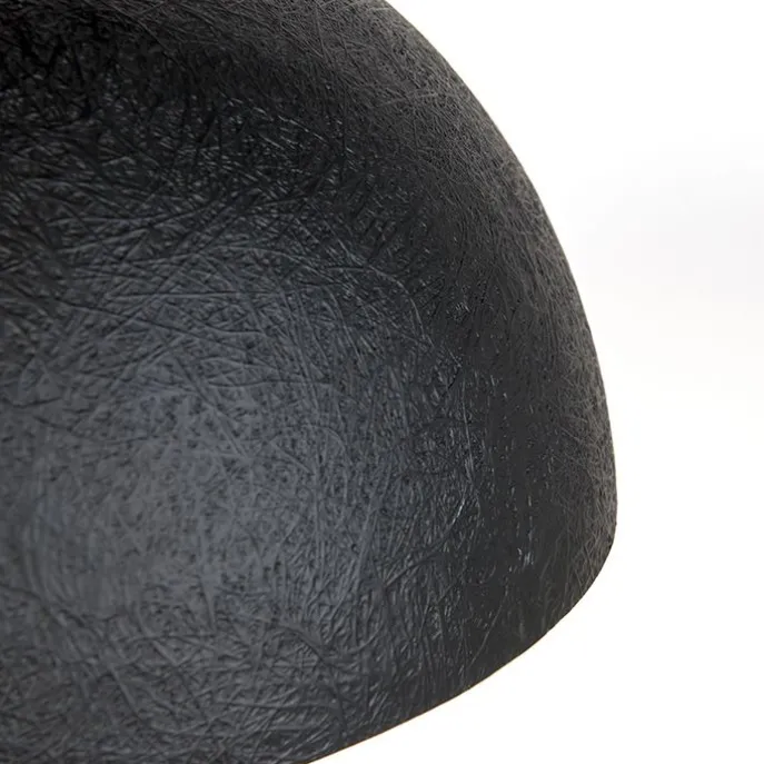 Industrielle Hängelampe schwarz mit Gold 50 cm - Magna