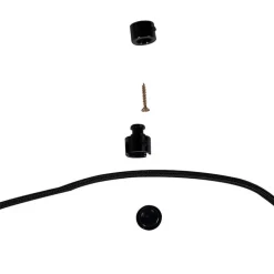 Industrielle Hängelampe schwarz 3-flammig - Cava