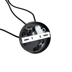 Industrielle Hängelampe schwarz 3-flammig - Cava