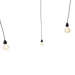 Industrielle Hängelampe schwarz 3-flammig - Cava