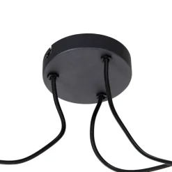 Industrielle Hängelampe schwarz 3-flammig - Cava