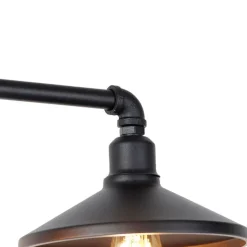 Industrielle Hängeleuchte Schwarz 4-flammig - Laser