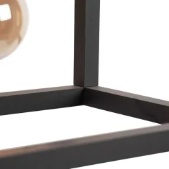 Industrielle Pendelleuchte schwarz 4 Lampen - Big Cage 2