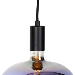 Industrielle Pendelleuchte schwarz inkl. dimmbarer G220 LED - Facil