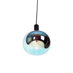 Industrielle Pendelleuchte schwarz inkl. dimmbarer G220 LED - Facil