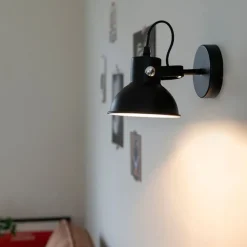 Industrielle Wand- und Deckenleuchte schwarz kippbar - Guida