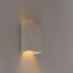 Industrielle Wandleuchte grau Beton Rechteck - Meaux