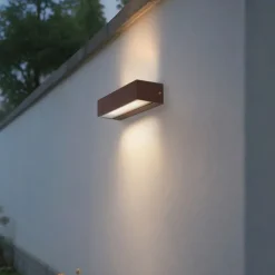 Industrielle Wandleuchte rostbraun inkl. LED IP65 - Steph