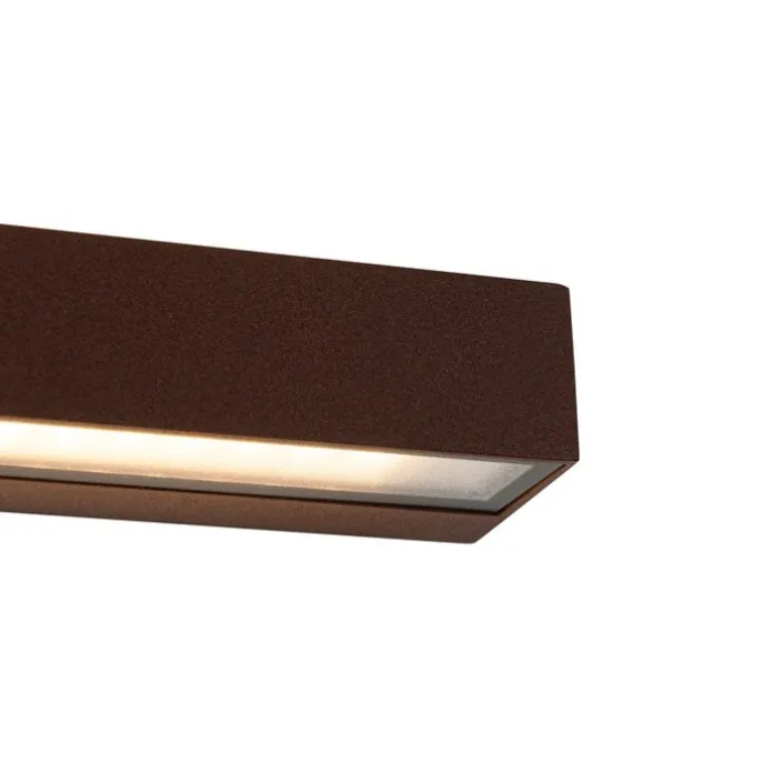 Industrielle Wandleuchte rostbraun inkl. LED IP65 - Steph