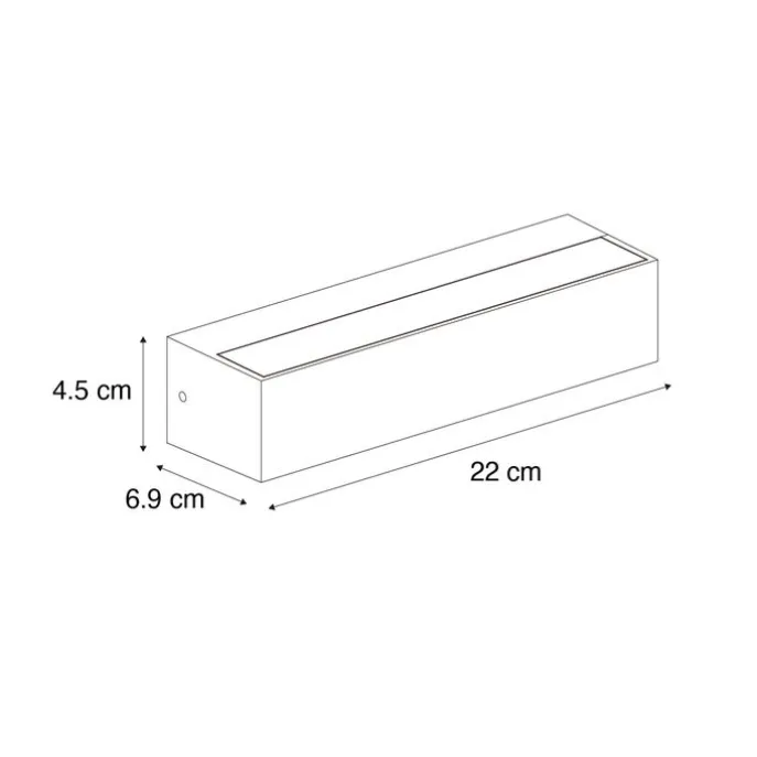 Industrielle Wandleuchte rostbraun inkl. LED IP65 - Steph