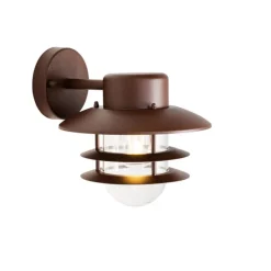 Industrielle Wandleuchte Rostbraun IP44 - Shell