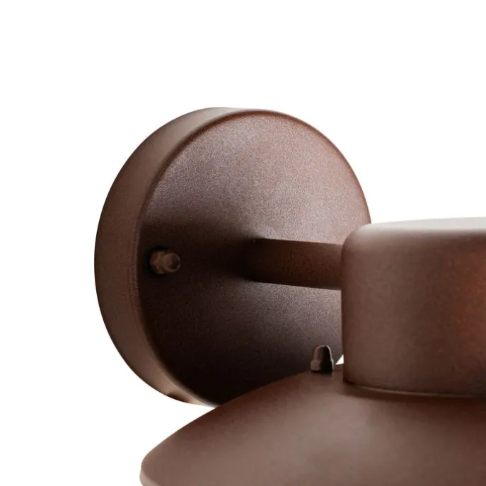 Industrielle Wandleuchte Rostbraun IP44 - Shell