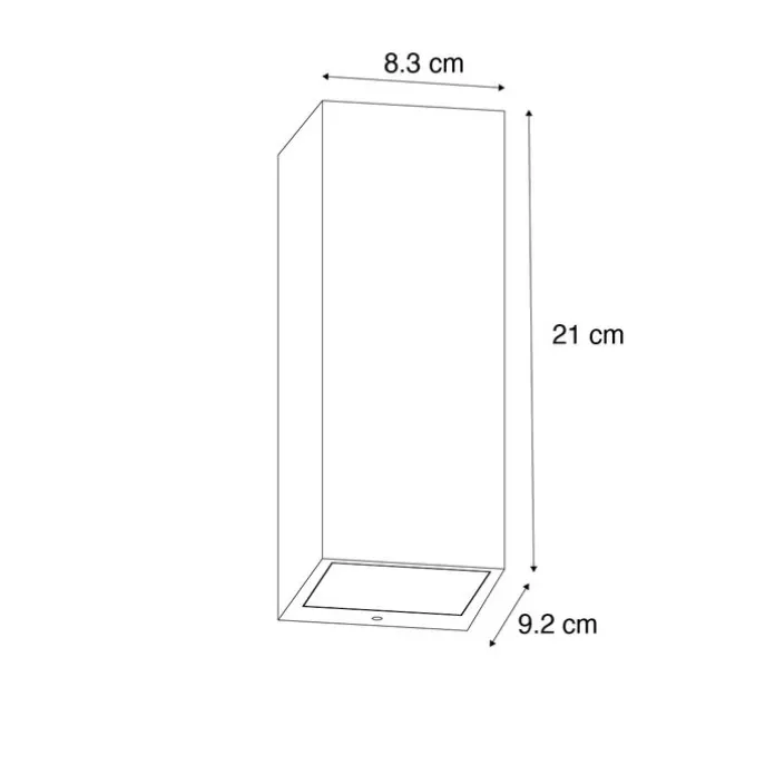 Industrielle Wandleuchte rostbraun 2-flammig AR70 IP54 - Baleno