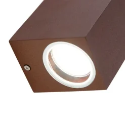 Industrielle Wandleuchte rostbraun 2-flammig IP44 - Baleno