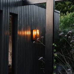 Industrielle Wandleuchte rostbraun 26 cm IP44 - Charlois