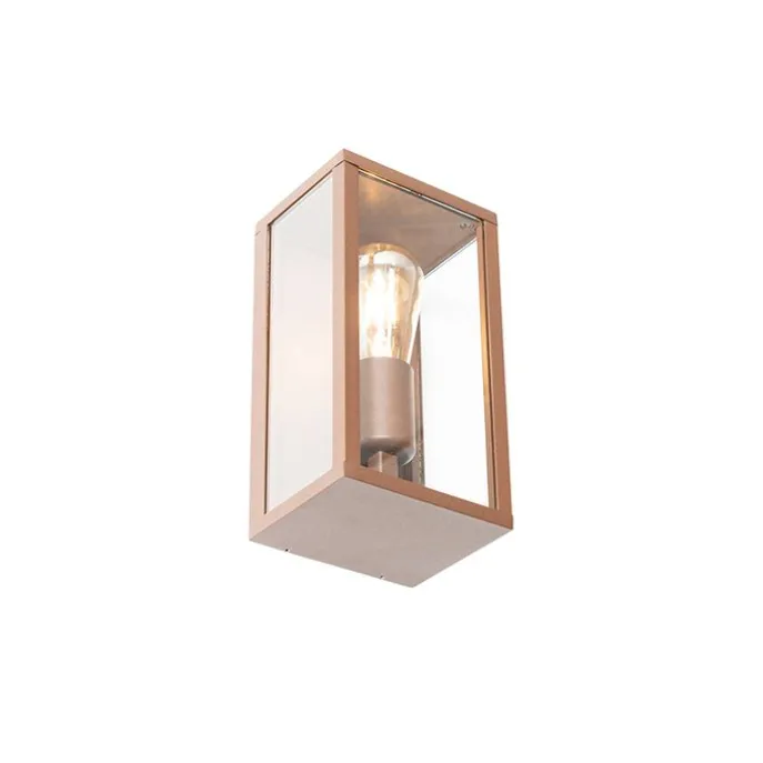 Industrielle Wandleuchte rostbraun 26 cm IP44 - Charlois