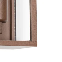 Industrielle Wandleuchte rostbraun 26 cm IP44 - Charlois