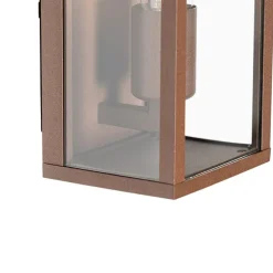 Industrielle Wandleuchte rostbraun 26 cm IP44 - Charlois