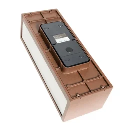 Industrielle Wandleuchte rostbraun 38 cm 2-flammig IP44 - Charlois