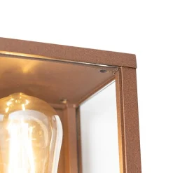 Industrielle Wandleuchte rostbraun 38 cm 2-flammig IP44 - Charlois