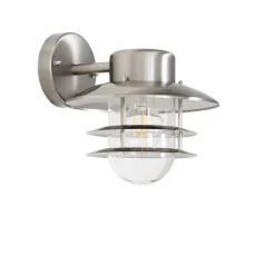 Industrielle Wandleuchte Stahl IP44 - Shell