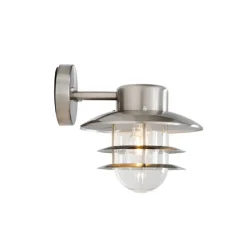 Industrielle Wandleuchte Stahl IP44 - Shell