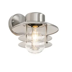 Industrielle Wandleuchte Stahl IP44 - Shell