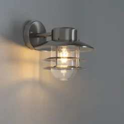 Industrielle Wandleuchte Stahl IP44 - Shell