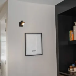 Industrieller Deckenspot schwarz verstellbar GU10 50mm - Suplux