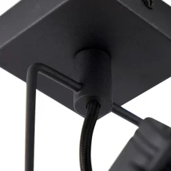 Industrieller Deckenspot schwarz verstellbar GU10 50mm - Suplux