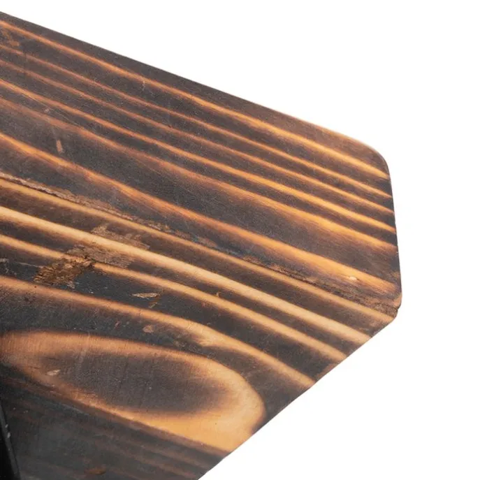 Industrieller Deckenstrahler Holz mit Beton - Creto