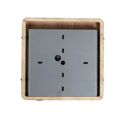 Industrieller Deckenstrahler schwarz mit Holz 4-flammig - Jasmijn