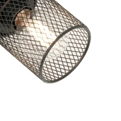 Industrieller Deckenstrahler schwarz 3-flammig verstellbar - Jim