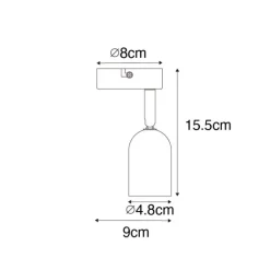 Industrieller Fleck schwarz mit Beton - Pedra