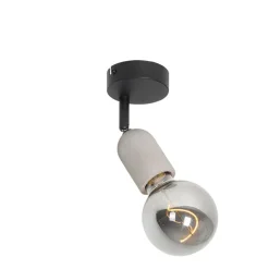 Industrieller Fleck schwarz mit Beton - Pedra