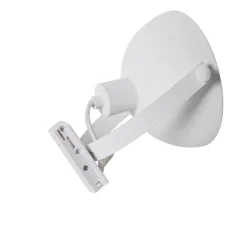 Industrieller Schienenstrahler weiß mit silbernem Innenleben - Iconic Magnax