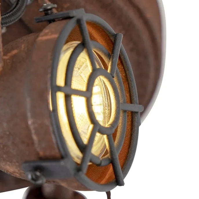 Industrieller Spot im Rostdesign 3-Flammig - Sorra