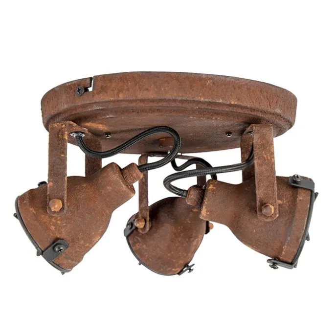 Industrieller Spot im Rostdesign 3-Flammig - Sorra