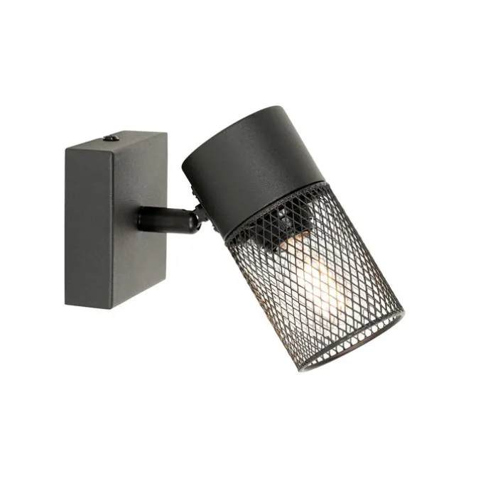 Industrieller Spot schwarz verstellbar – Jim