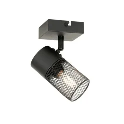 Industrieller Spot schwarz verstellbar – Jim